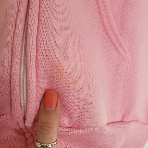 Vintage Pink sleeveless zipup shirt 80s 90s small womens - Picture 4 of 11